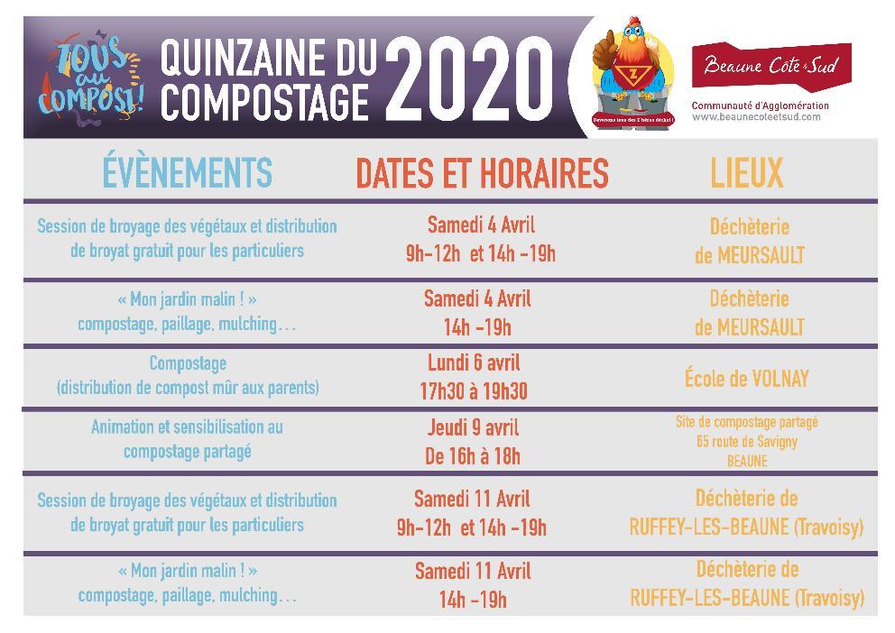 Planning tous au compost 2020